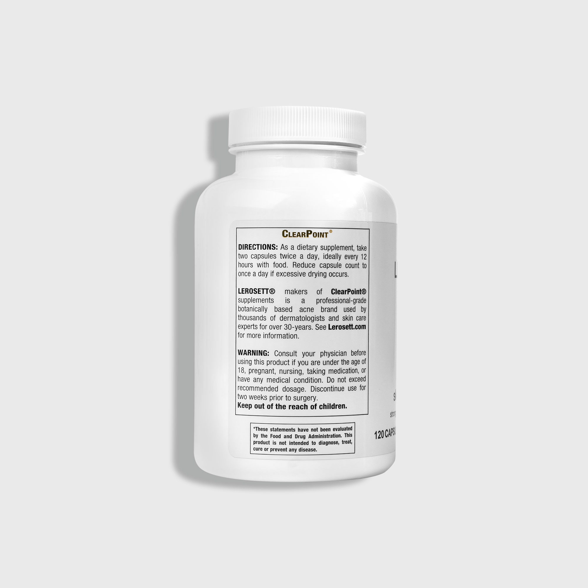 LEROSETT® ClearPoint® Acne Supplements