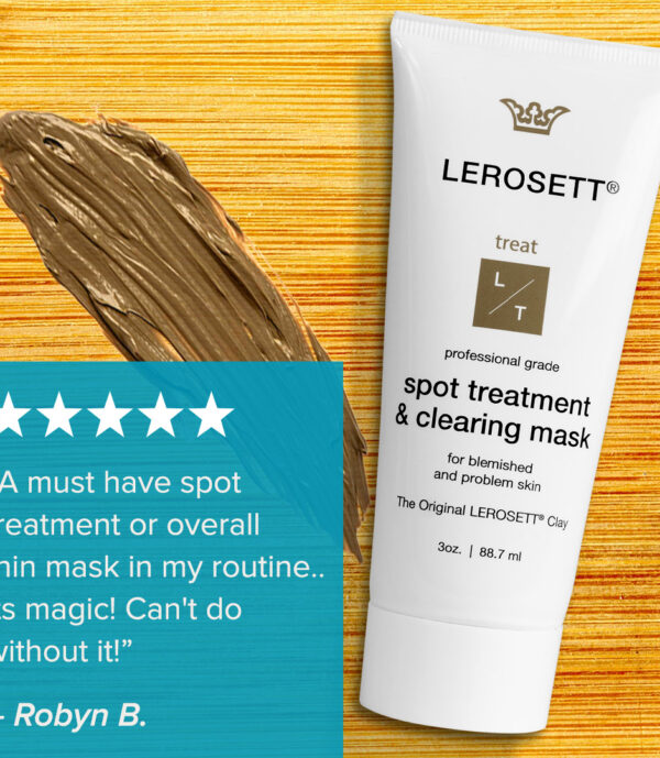 VIDEO-LEROSETT® Spot Treatment Social media review images FB & star rating