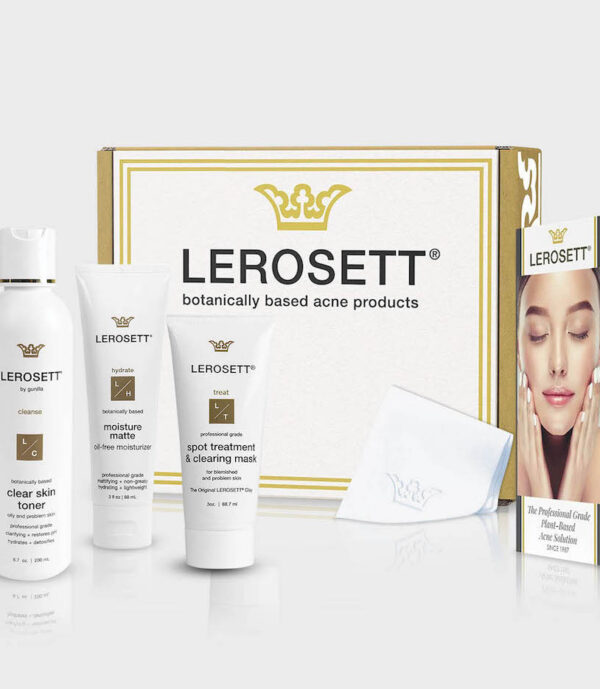 Lerosett acne kit box