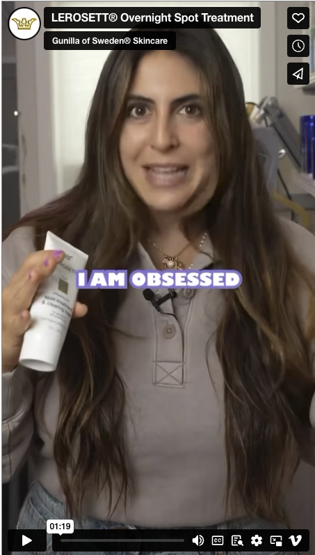 LEROSETT® Video Reviews: Spot Treatment & Clay Mask