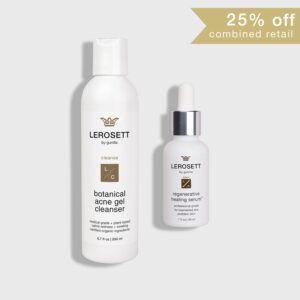 Acne Cleanser + Healing Serum Duo