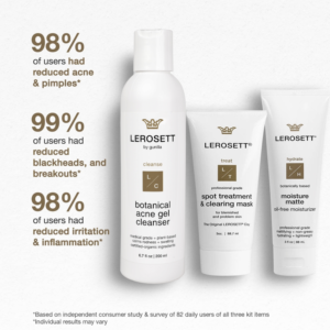 Video LEROSETT® Organic Acne Kit | 60-Day