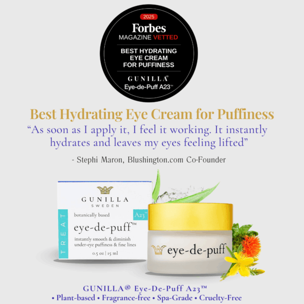 Forbes - 1200x1200 (1) GUNILLA® Eye-de-puff A23™ Forbes' Best Hydrating Eye Cream For Puffiness