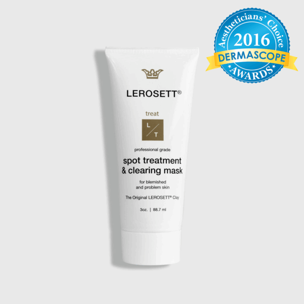 LEROSETT-clay-Mask-3oz-1536PX+LOGO LEROSETT® Spot Treatment & Clearing Clay Mask