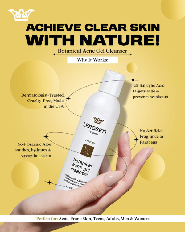 LEROSETT® Botanical Acne Gel Cleanser