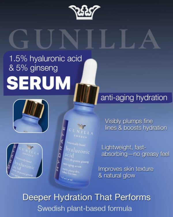 Social media GUNILLA Hyaluronic Acid GUNILLA Hyaluronic Acid Serum 1 ounce